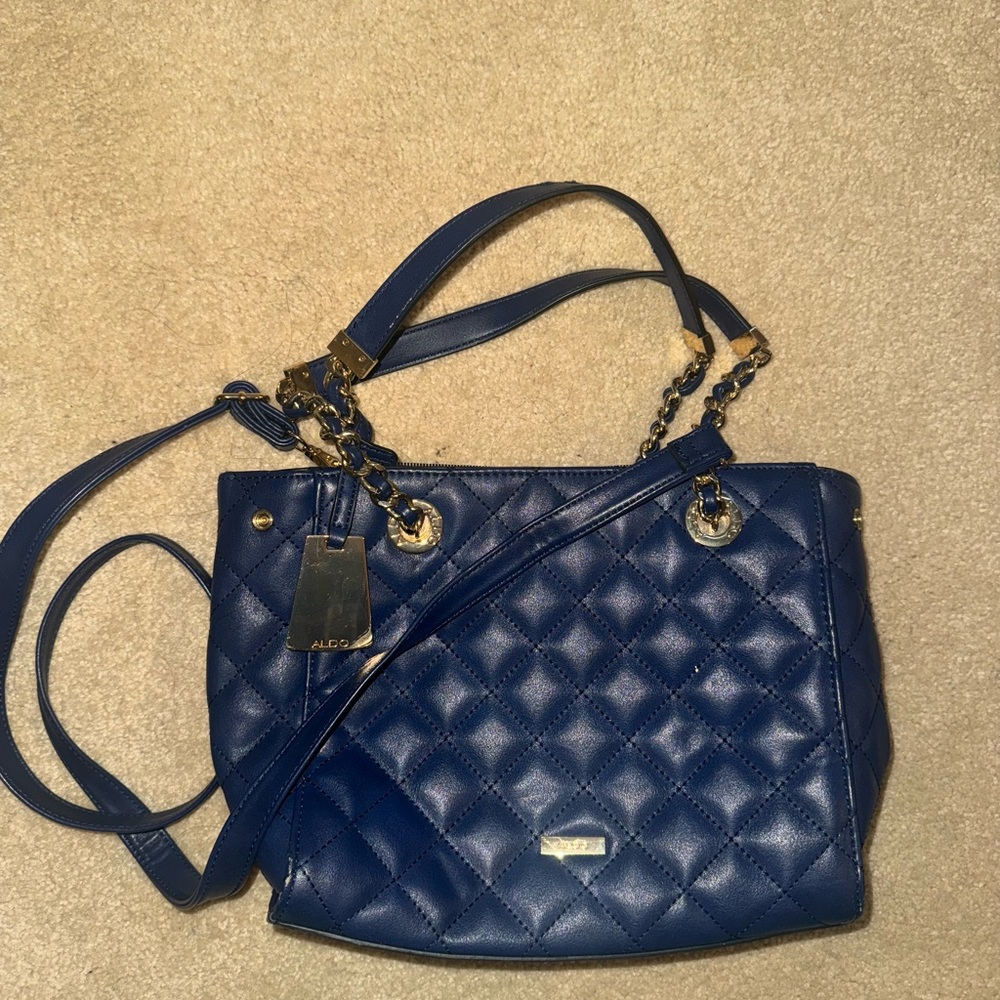 ALDO Blue Quilted Women's Bag